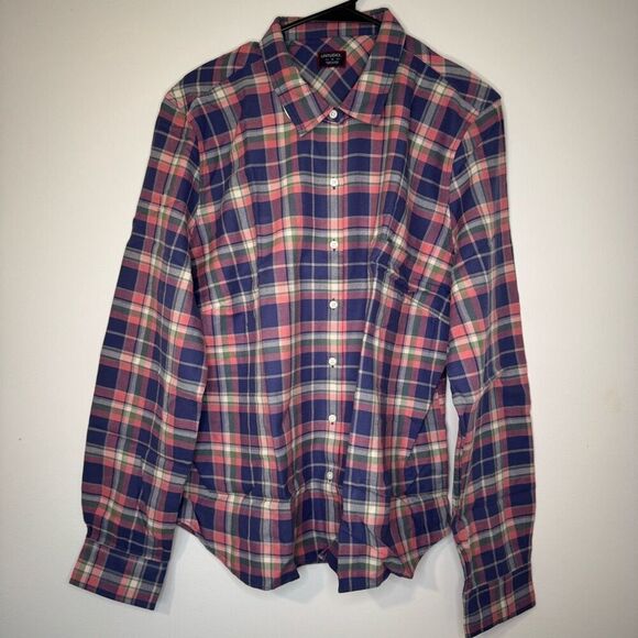 $130 Untuckit women’s blue plaid brand new size 18 m7 - Picture 2 of 5